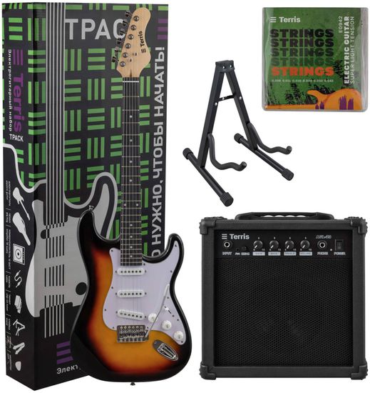 Электрогитара в наборе TERRIS TPACK-TST-040 SB