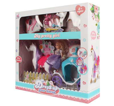 Карета с лошадью и фиуркой коробка 5505