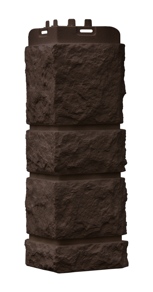 Наружные углы к фасадным панелям GRAND LINE Камелот Стандарт коричневый