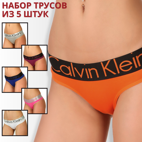 Женские трусы стринги Calvin Klein Набор 5 шт Произвольные цвета CK0301-5