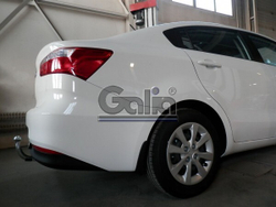 Фаркоп оцинкованный Galia K037A для Kia Rio III хетчбек/седан 2011-2017(паспорт и сертификат в комплекте)(без электрики)