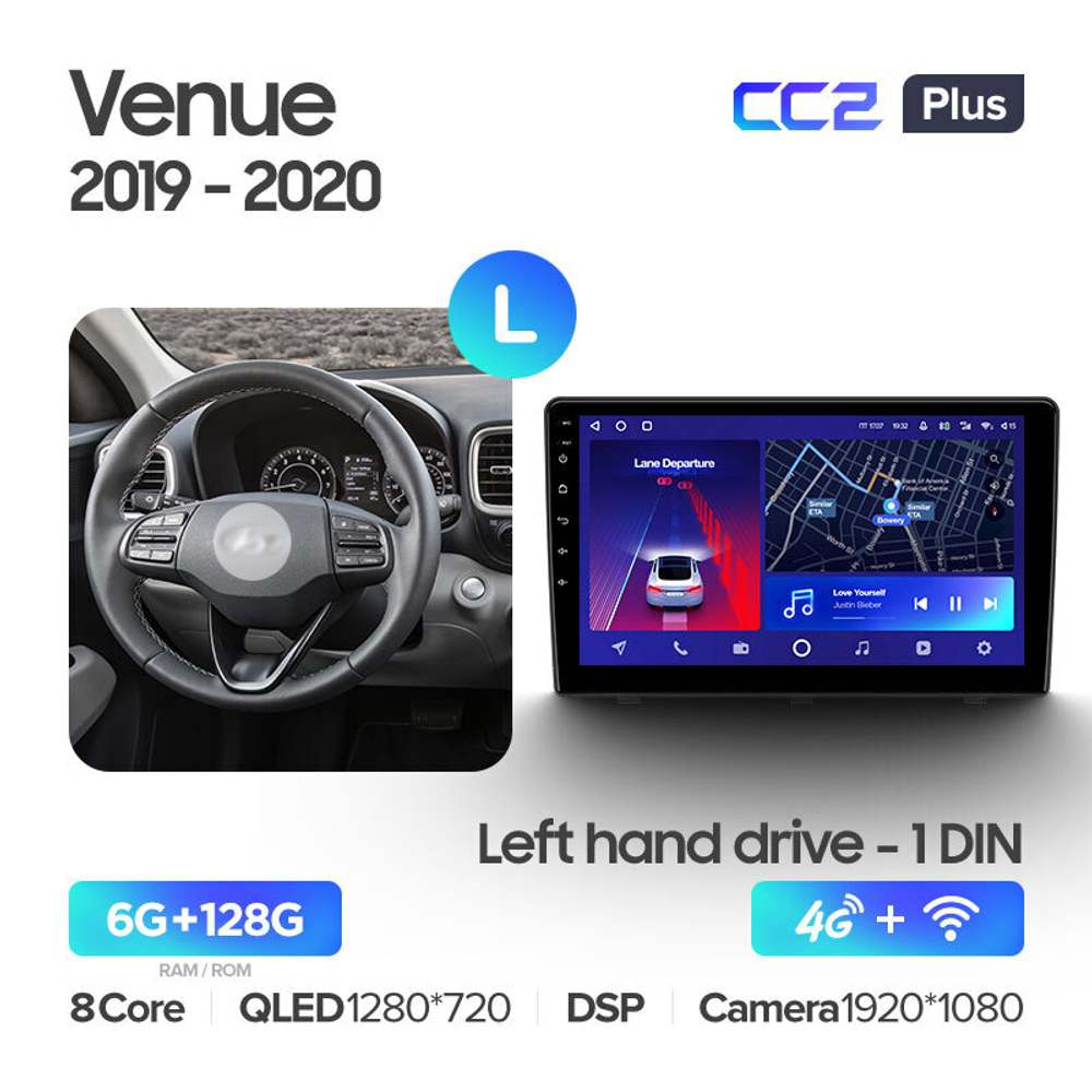 Teyes CC2 Plus 9" для Hyundai Venue 2019-2020