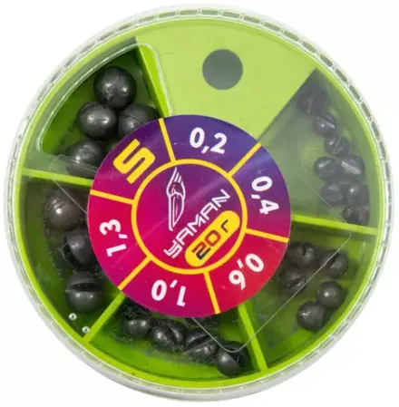 Набор грузил "ЯМАН" "S" 20 г, 0,2-1,3 г