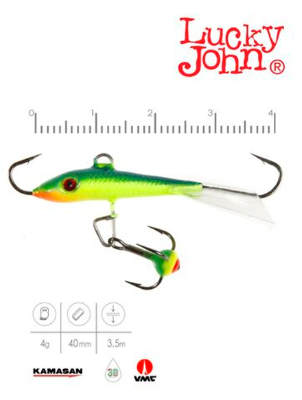 Балансир Lucky John FIN 3 с тр. 40мм/29 блистер