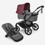 Коляска 2 в 1 Bugaboo Fox 5 Renew (Graphite/Moon Grey/Dark Cherry)