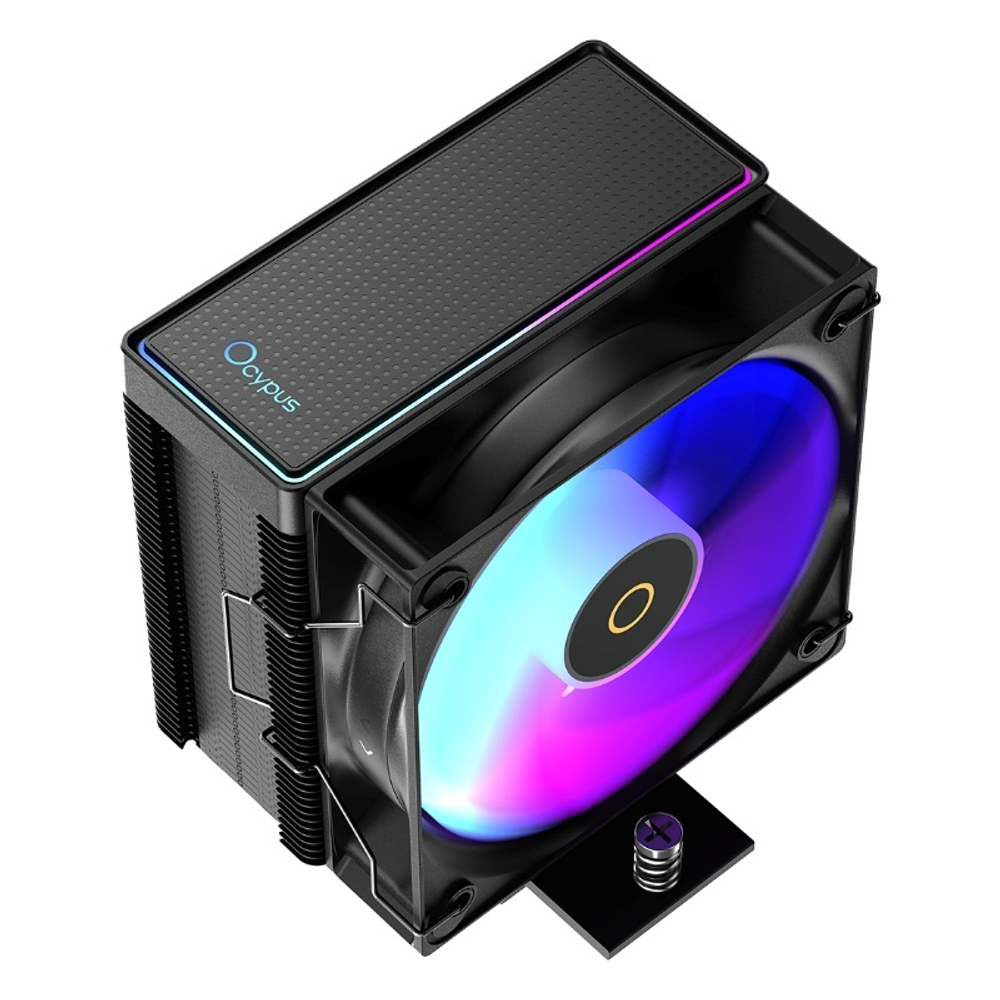 Кулер для процессора Ocypus Gamma A40 BK ARGB, 100mm ARGB FAN, Top ARGB Panel, 4 PIPES, 4-PIN PWM, 600-2400 RPM, 29DBA