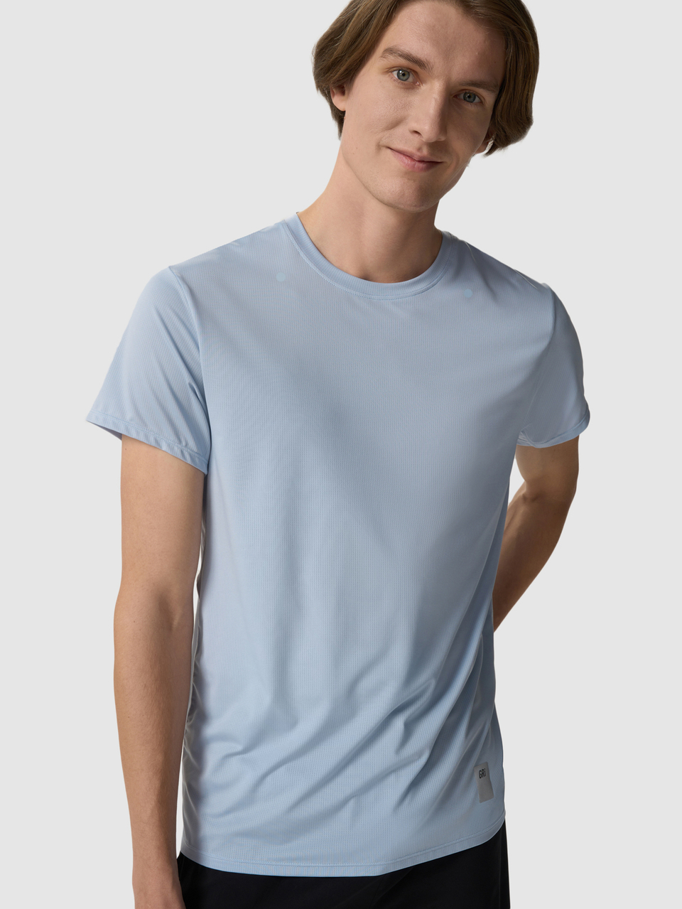 Футболка мужская Лето 3.0 серо-голубая