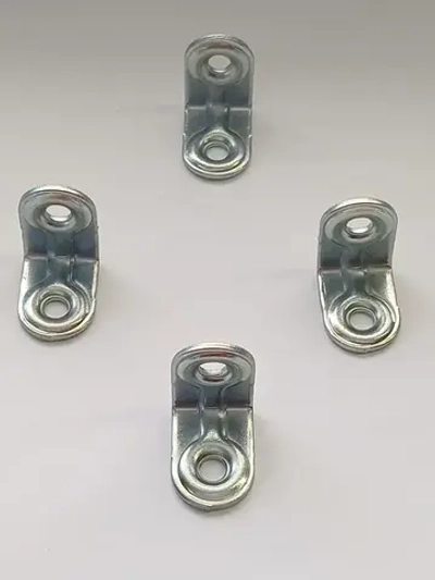 Уголок-кронштейн крепежный мебельный металлический 22х22х15 мм (8 шт)