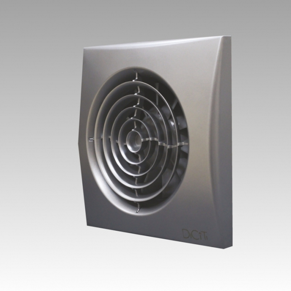 Вентилятор Эра AURA 5C DARK GREY METAL D125 с обратным клапаном