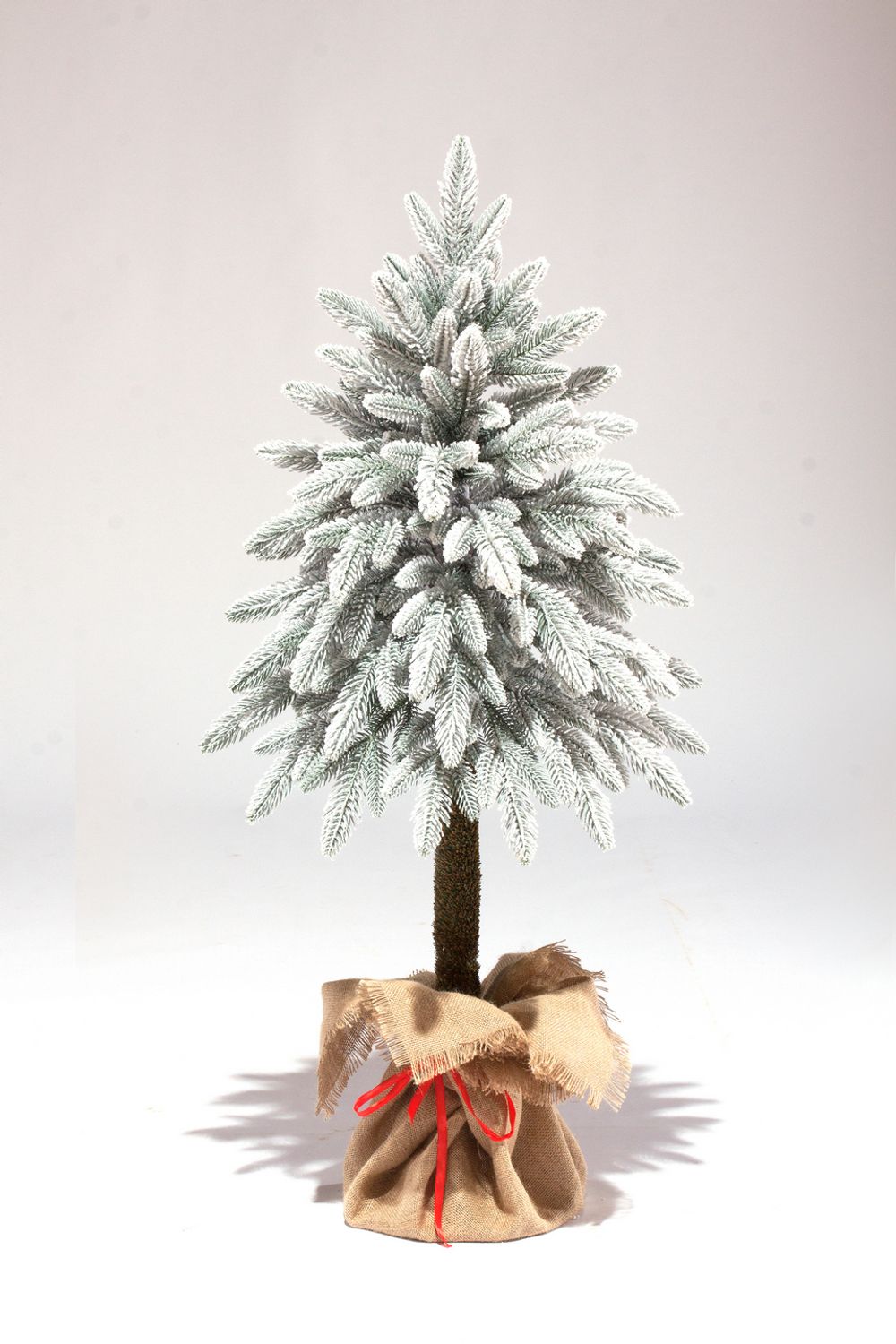 Заснеженная елка на ножке «Иветта» (Литая хвоя) 210 см / 2,1 м