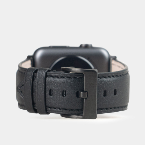 Ремешок для Apple Watch 40/41/42 mm из кожи теленка, черного цвета