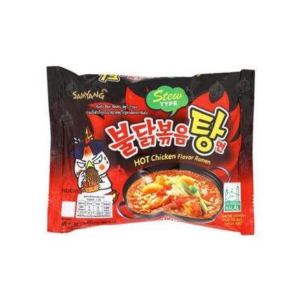 Лапша Samyang Острая курица и Тушеное мясо 145 г