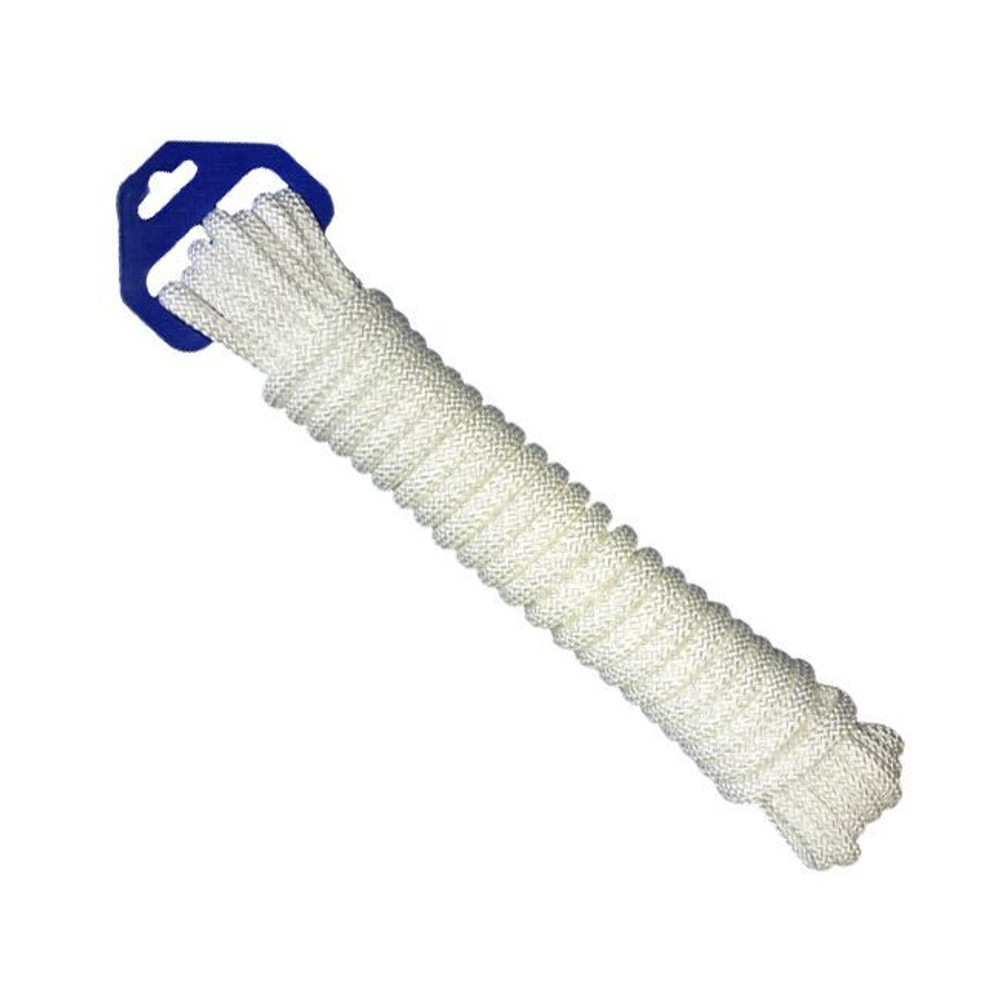 Шнур плетеный Петроканат СТАНДАРТ 12 мм (10 м) белый (евромоток)