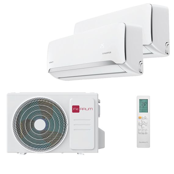 Мультисплит система на 2 комнаты Ferrum iFIS09F3C x 2 / iFOS18FM1A
