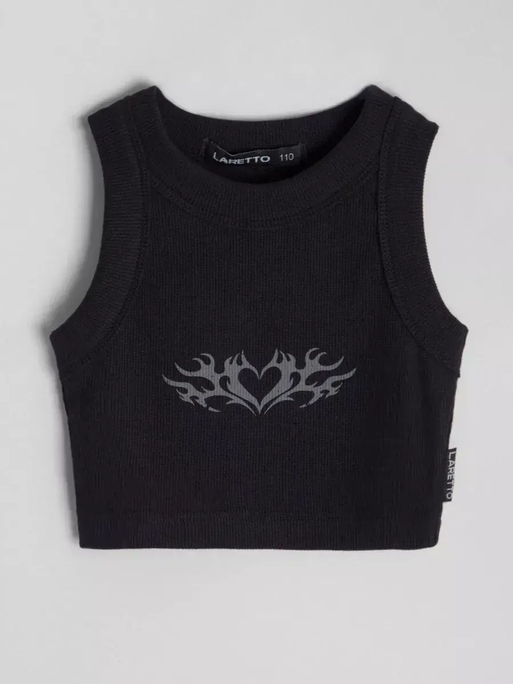 Летний кроп топ трикотажный детский