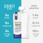 Serenity Kids, безмолочный смузи с коллагеном, со вкусом ягод и орехов, для детей от 6 месяцев, 99 г (3,5 унции)
