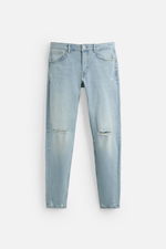 Джинсы skinny fit с разрезами
