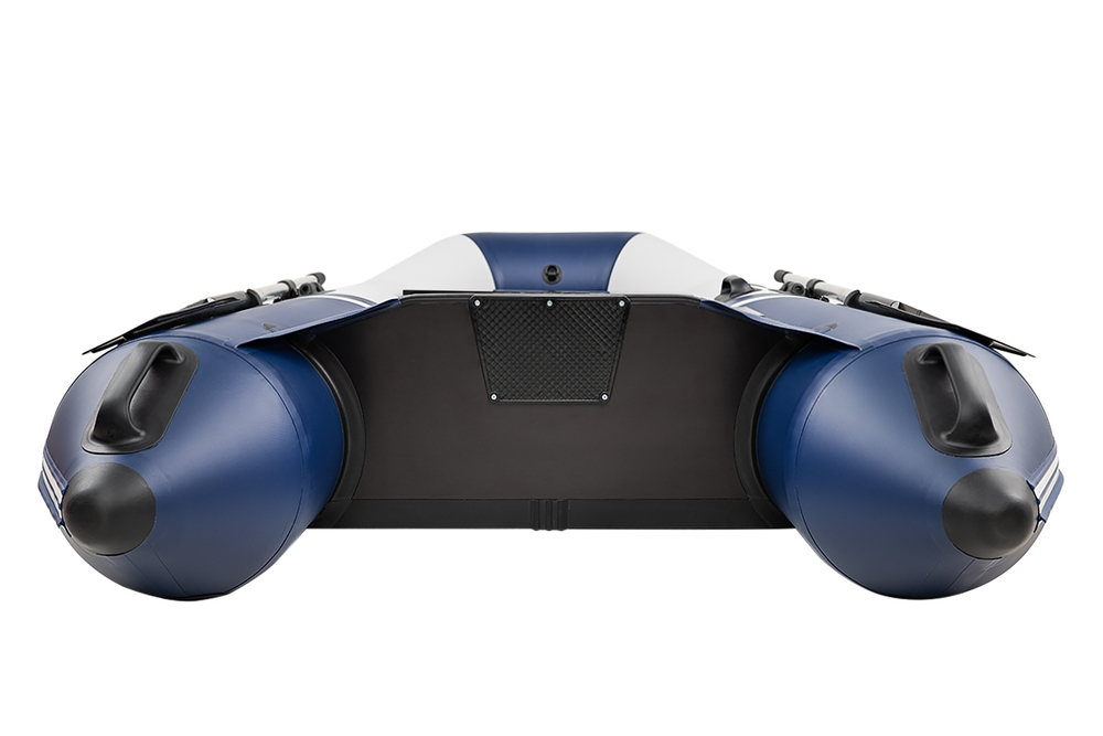 Броня-280 СК слань+киль белый-синий (лодка ПВХ под мотор с усилением)