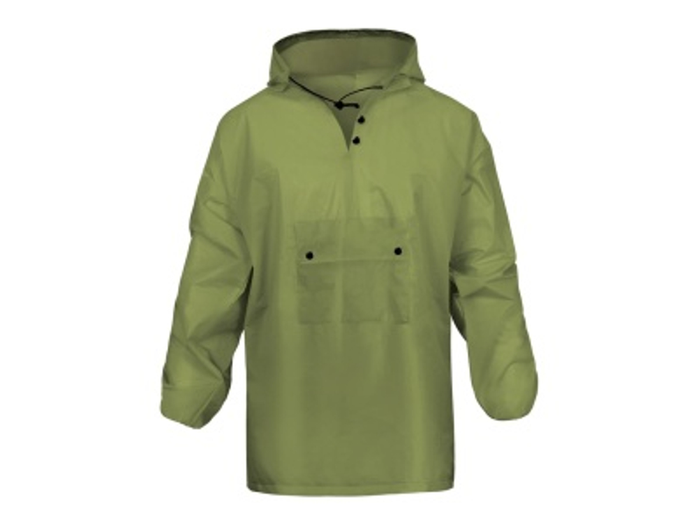 Дождевик Hoody EVA с капюшоном зеленый (30шт/уп)