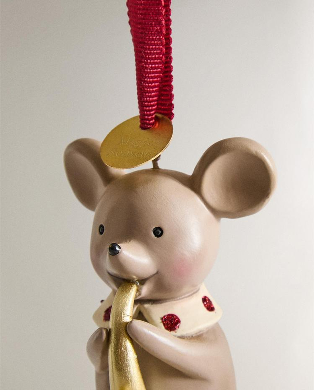 ZARA HOME НАБОР ЕЛОЧНЫХ УКРАШЕНИЙ «МУЗЫКАЛЬНЫЕ МЫШИ» (НАБОР ИЗ 3 ШТУК), РАЗНОЦВЕТНЫЙ