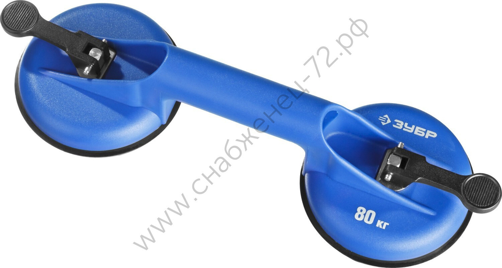 ЗУБР ABS 80 кг, Двойной подъемник двойной на присоске, ПРОФЕССИОНАЛ (3372-2)