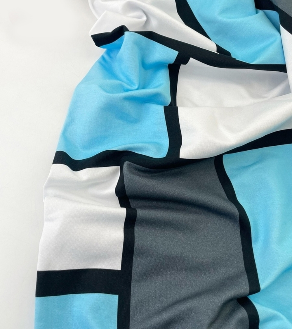 КУБ БИРЮЗА - Футер 2х-нитка с лайкрой, компакт пенье