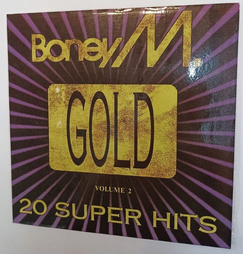 Винтажная виниловая пластинка Boney M. Gold (20 Super Hits). Volume 2 (Russia 1993)