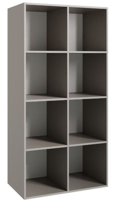 Стеллаж Париж, 8 секций серый