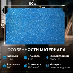 Подложка под ламинат/под паркет SGM Softwalk 3 мм, 10 листов (0.5х0.8 м)