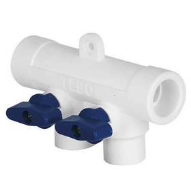 Распределительный коллектор TEBO C--TB 32 х 20 х 4 отопительных контура (синий)