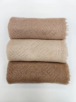 Оренбургский пуховый платок-паутинка А120-31 светло-бежевый