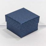 Коробка Ювелирная 5.5х5.5х3.5 см "Ромбики" (Синий)