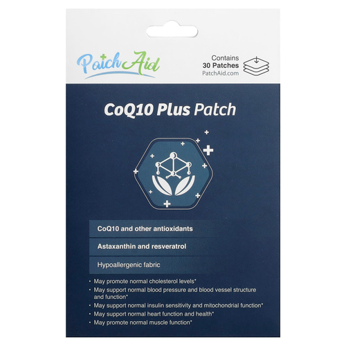 PatchAid, CoQ10 Plus Platch, 30 патчей