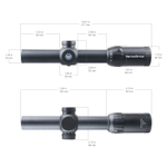 Оптический прицел Vector Optics Constantine 1-10x24 SFP, ( Сетка Fiber Center Dot / с подсветкой )