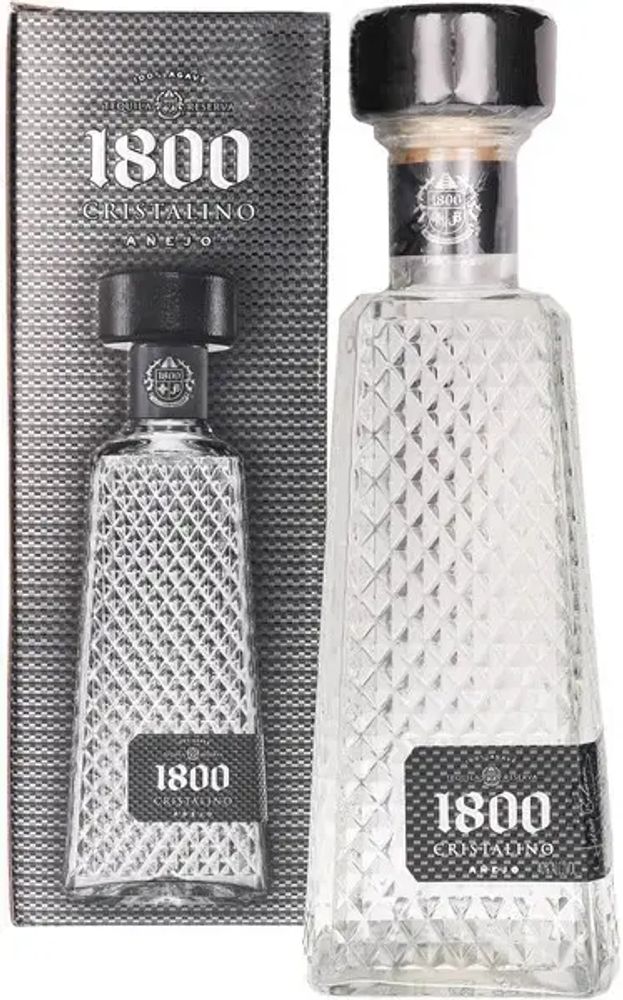 Текила Хосе Куэрво 1800 Кристалино Аньехо 0,75л п/у 40% Каса Куэрво Мексика