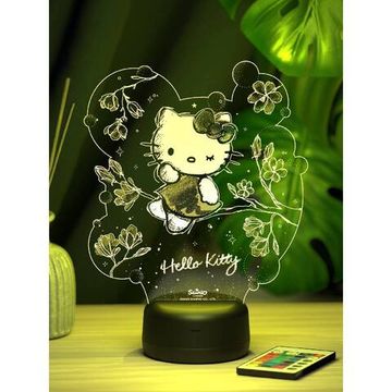 3D Лампа Китти на ветке - Hello Kitty