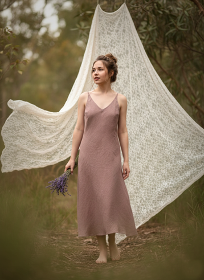 Платье Комбинация цвета латте