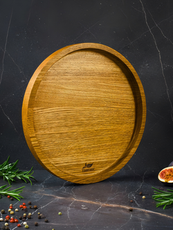 Поднос деревянный круглый 25 см