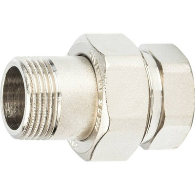 Американка STOUT никелированная прямая 3/4" ВР/НР O-Ring уплотнение