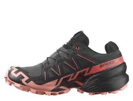 Кроссовки для бега женские Salomon Speedcross 6 Gore-TEX Черно-Коралловые