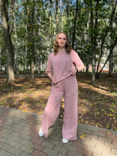 Костюм женский "Бэсти розовый К.Л" брюки (ЮС)