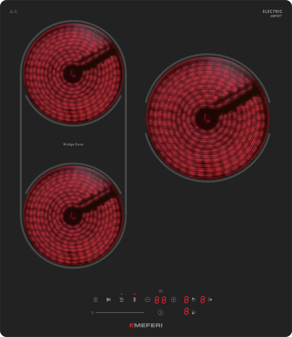 Электрическая варочная панель Meferi MEH453BK COMFORT фото 
