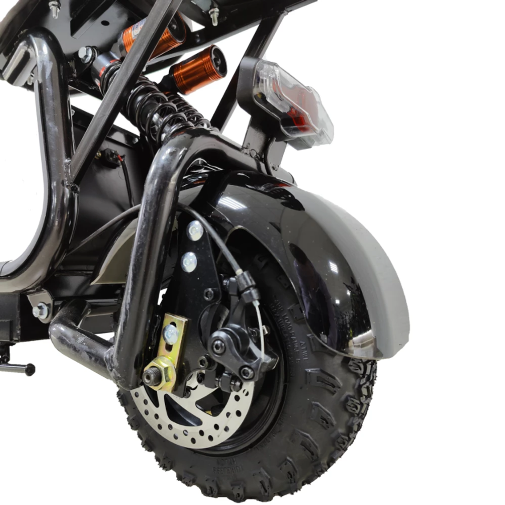 Электроскутер CityCoco WOLONG C1 PRO offroad 48V 11Ah 800W Черный