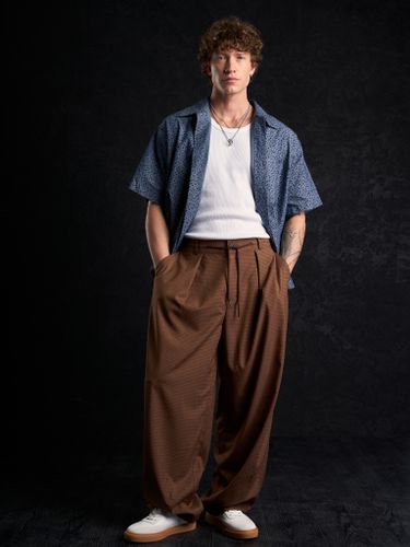 Коричневые брюки 2s1 studio в клетку