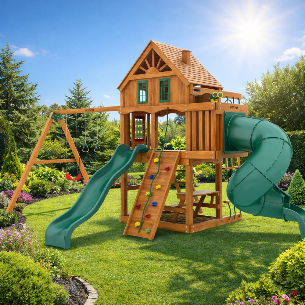 Детская площадка IgraGrad Шато с трубой (Домик)