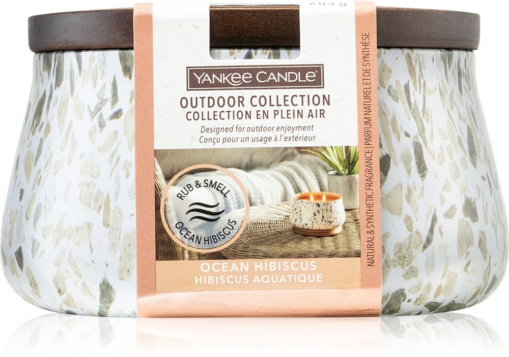 Yankee Candle ароматическая свеча на открытом воздухе Outdoor Collection Ocean Hibiscu