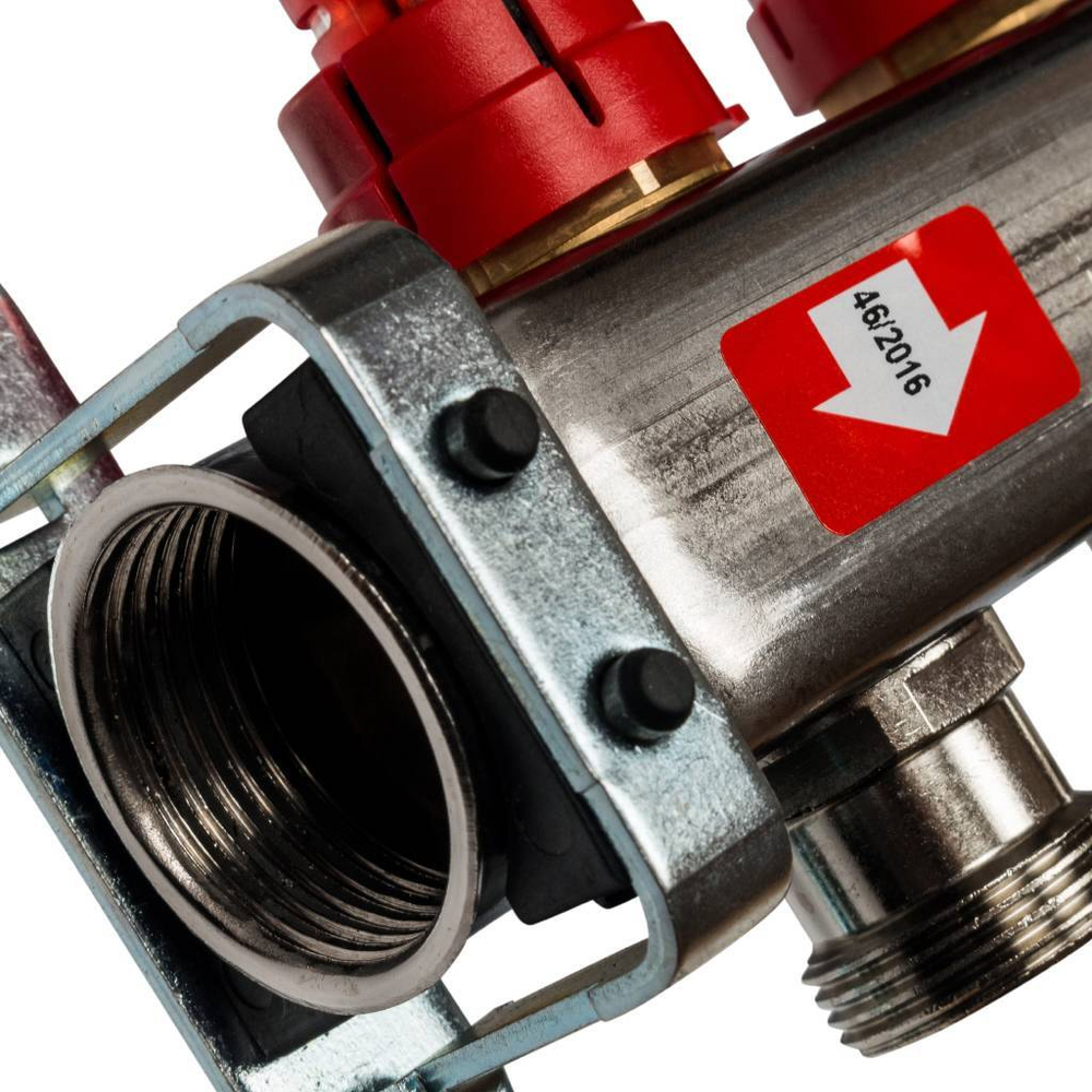 SMS 0917  000005 STOUT Коллектор из нержавеющей стали с расходомерами 5 вых.