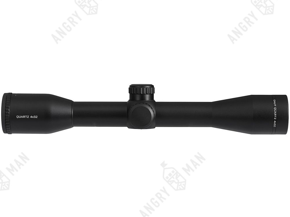 Прицел Quartz 4x32, сетка 3 (Mil-Dot) нить, без подсветки, 25.4мм, 1/4 МОА, 305г, Gaut