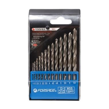 Сверла по металлу, набор 13предметов Forsage DBS13