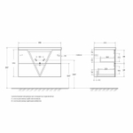 Тумба под раковину BelBagno Vittoria 90 VITTORIA-900-2C-SO-GO-P подвесная Grigio Opaco